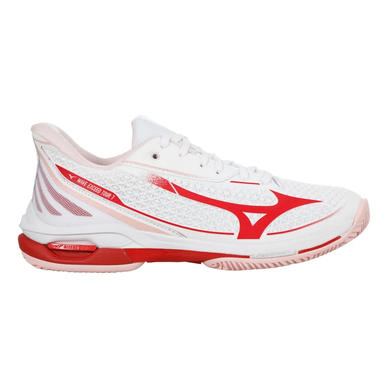 Wave Exceed Tour 7 Chaussure terre battue Femmes - blanc, rouge