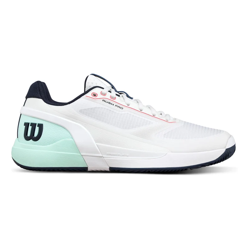 Rush Pro 5 Chaussure terre battue Hommes-blanc, turquoise