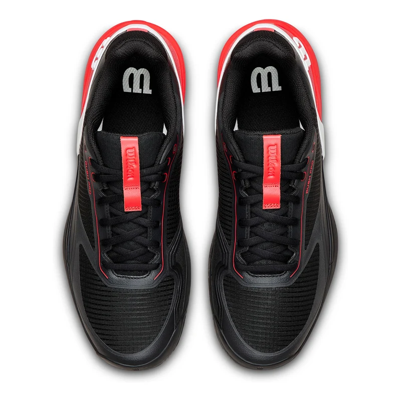 Rush Pro 5 Chaussure terre battue Hommes-noir, rouge fluo