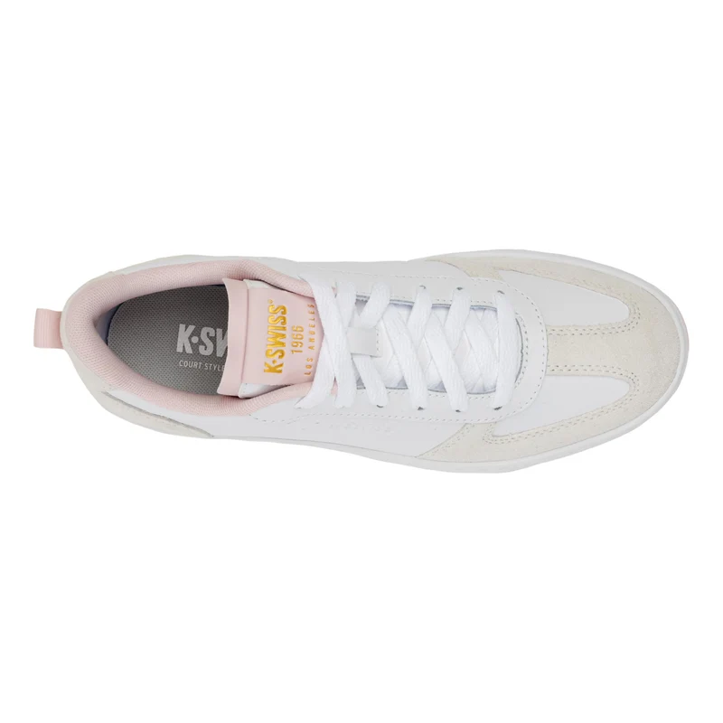 Court Varsity Baskets Femmes-blanc, crème