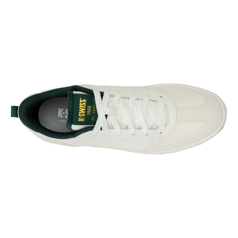 Court Varsity Baskets Hommes - blanc, vert foncé