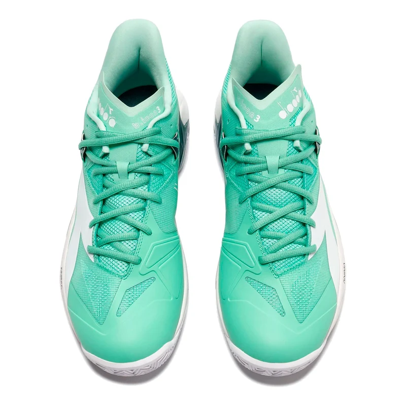 B.Icon 3 Chaussure terre battue Hommes-turquoise, blanc