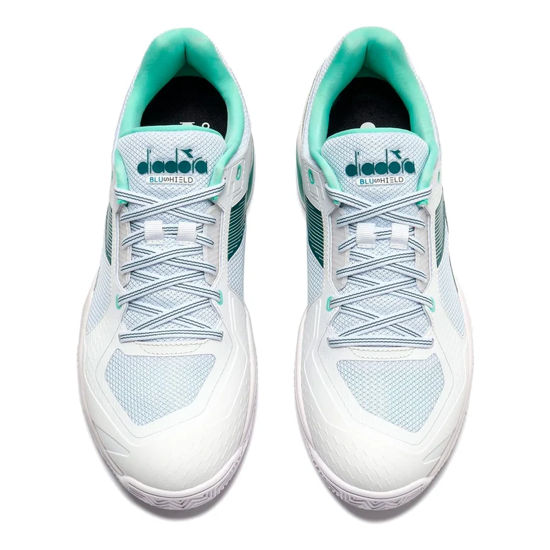Blushield Torneo 3 Chaussure terre battue Hommes-blanc, bleu petrol