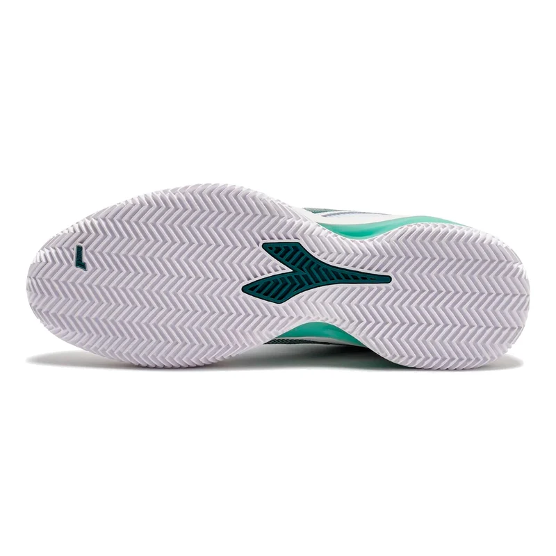 Blushield Torneo 3 Chaussure terre battue Hommes-blanc, bleu petrol
