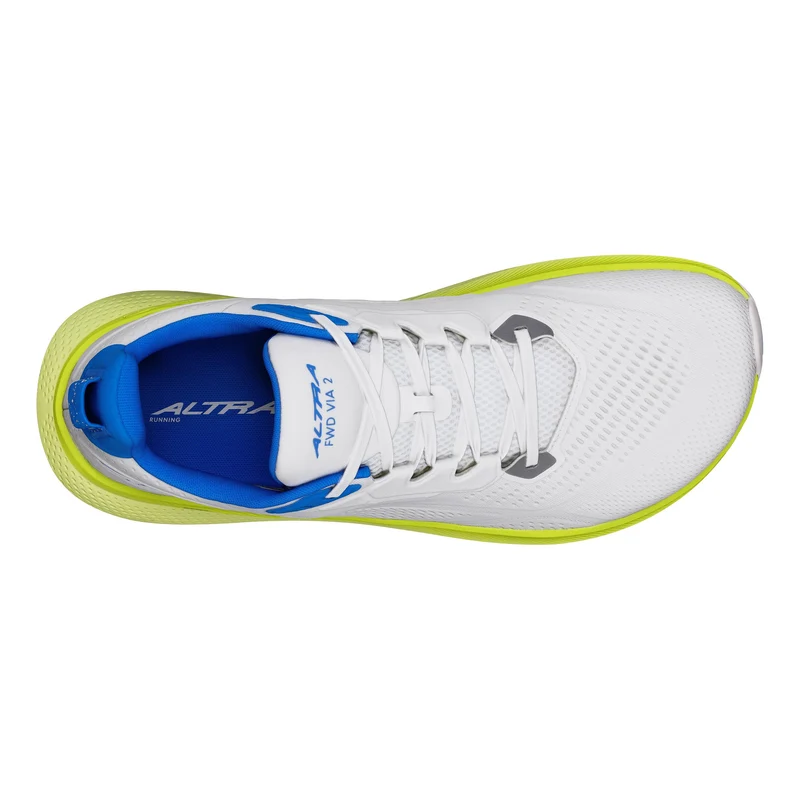 FWD Via 2 Chaussure de running sans stabilisateurs Hommes - blanc, jaune lemon