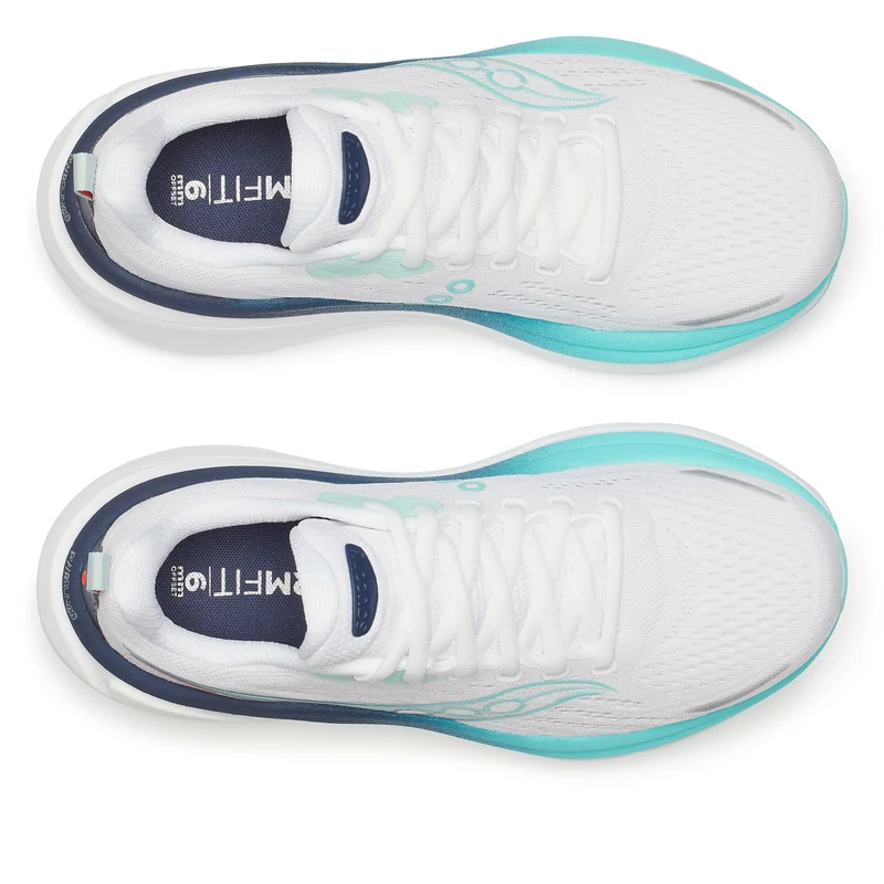 Hurricane 25 Chaussure de running avec stabilisateurs Femmes-blanc, bleu foncé