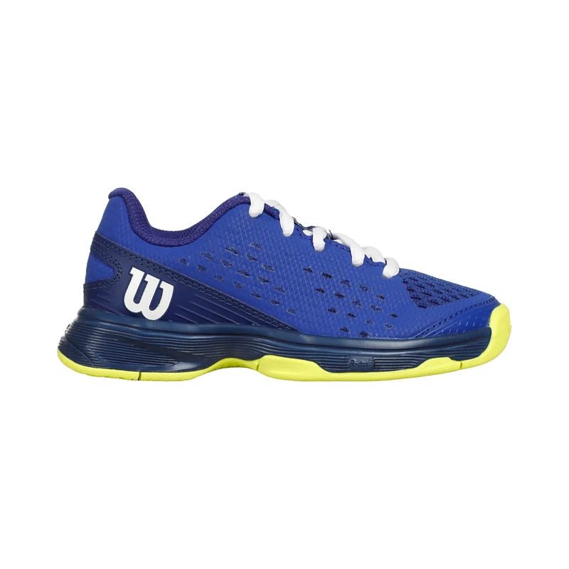 RUSH PRO AC Chaussures Toutes Surfaces Enfants-Bleu,Jaunes Fluo