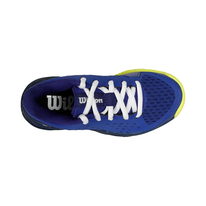 RUSH PRO AC Chaussures Toutes Surfaces Enfants-Bleu,Jaunes Fluo