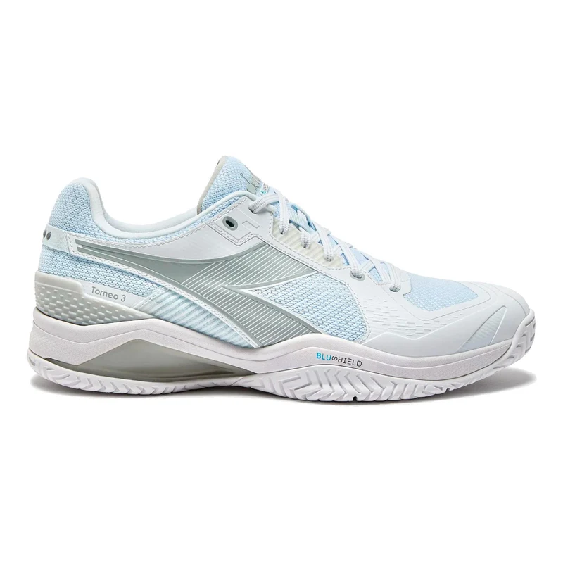 Blushield Torneo 3 Chaussures toutes surfaces Hommes - blanc, bleu clair