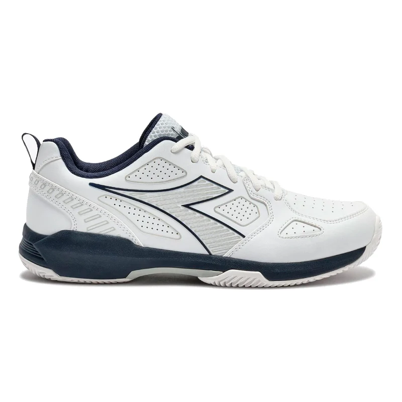 S. Challenge 7 Chaussure terre battue Hommes - blanc, bleu foncé
