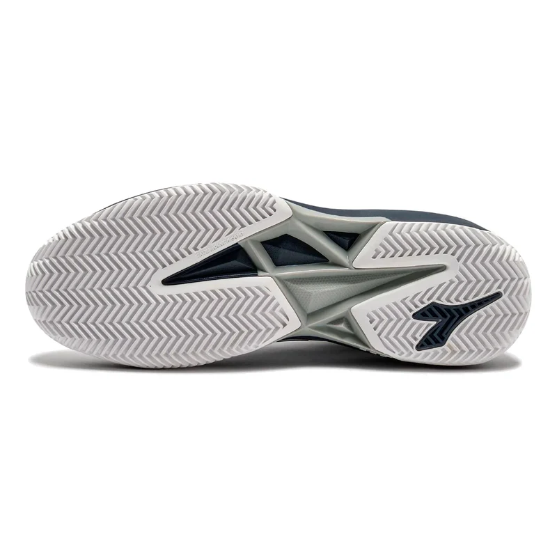 S. Challenge 7 Chaussure terre battue Hommes - blanc, bleu foncé