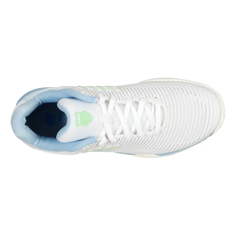 Hypercourt Express 2 Chaussure Terre Battue Femmes-Blanc,Bleu Clair