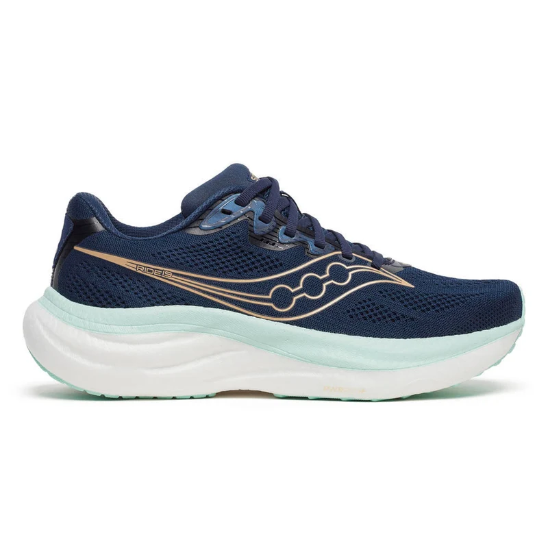 Ride 19 Chaussure de running sans stabilisateurs Femmes-bleu foncé, blanc