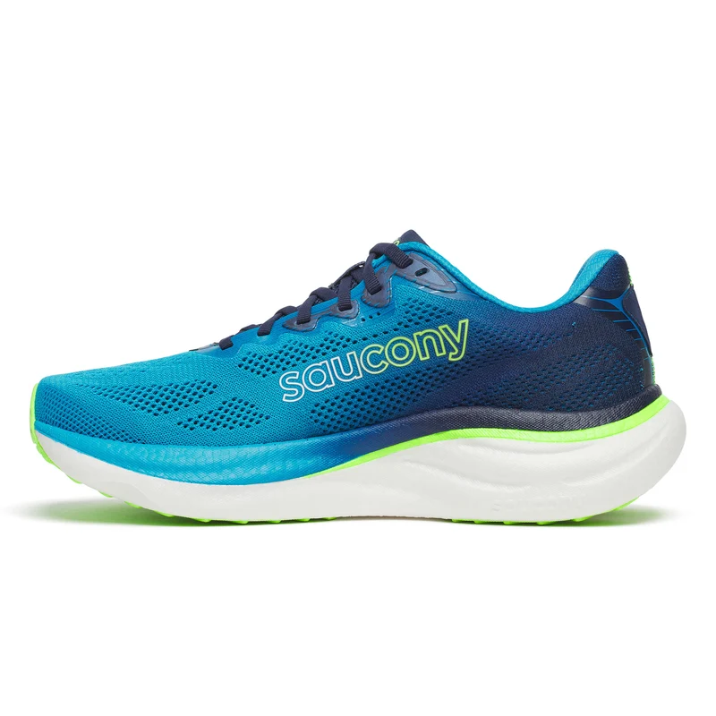 Ride 19 Chaussure de running sans stabilisateurs Hommes-bleu, vert fluo