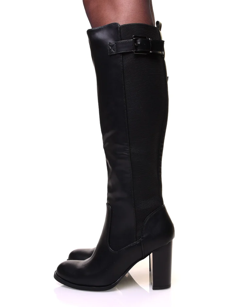Bottes à talons noires