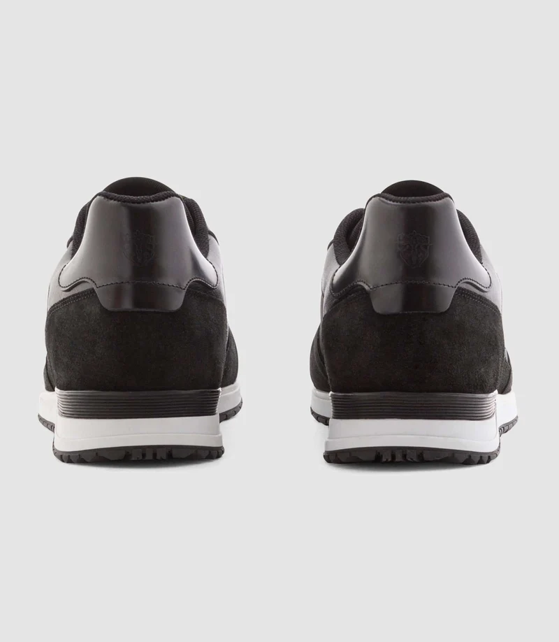 Sneakers en cuir noir "Cael"