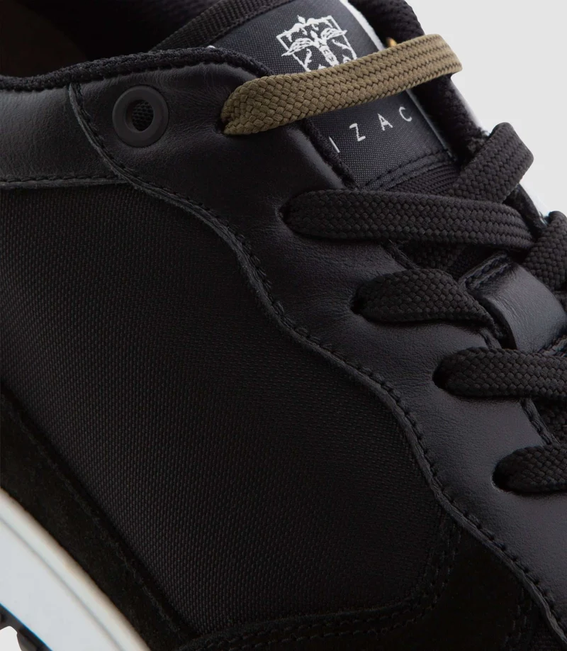 Sneakers en cuir noir "Cael"