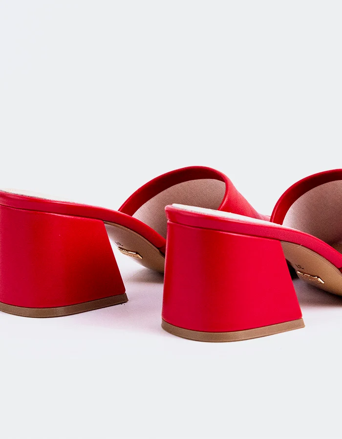 Clarabelle Red Leather