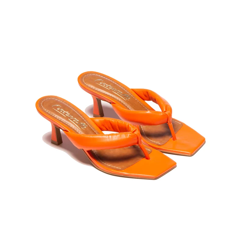 Gardenia Orange Leather