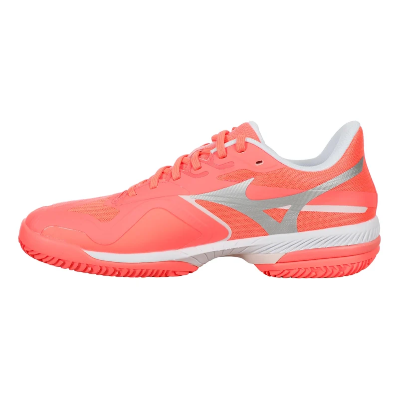 Wave Exceed Court Chaussure Terre Battue Femmes-Corail,Blanc