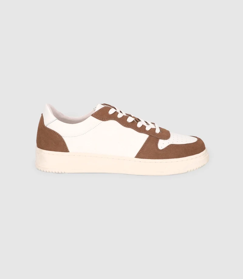 Chaussures sneakers avec logo taupe