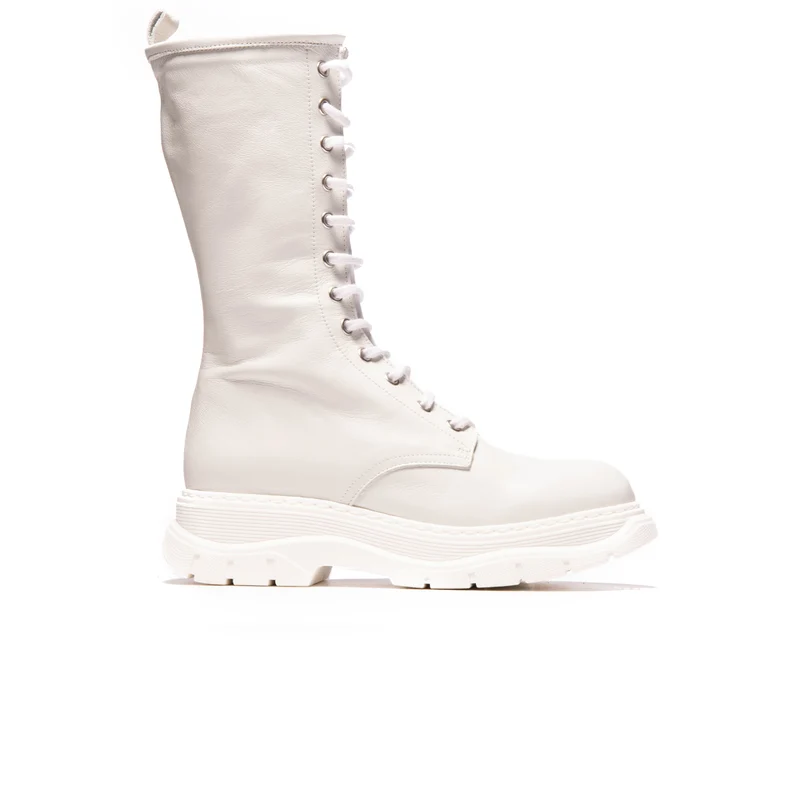 Curtis White Leather