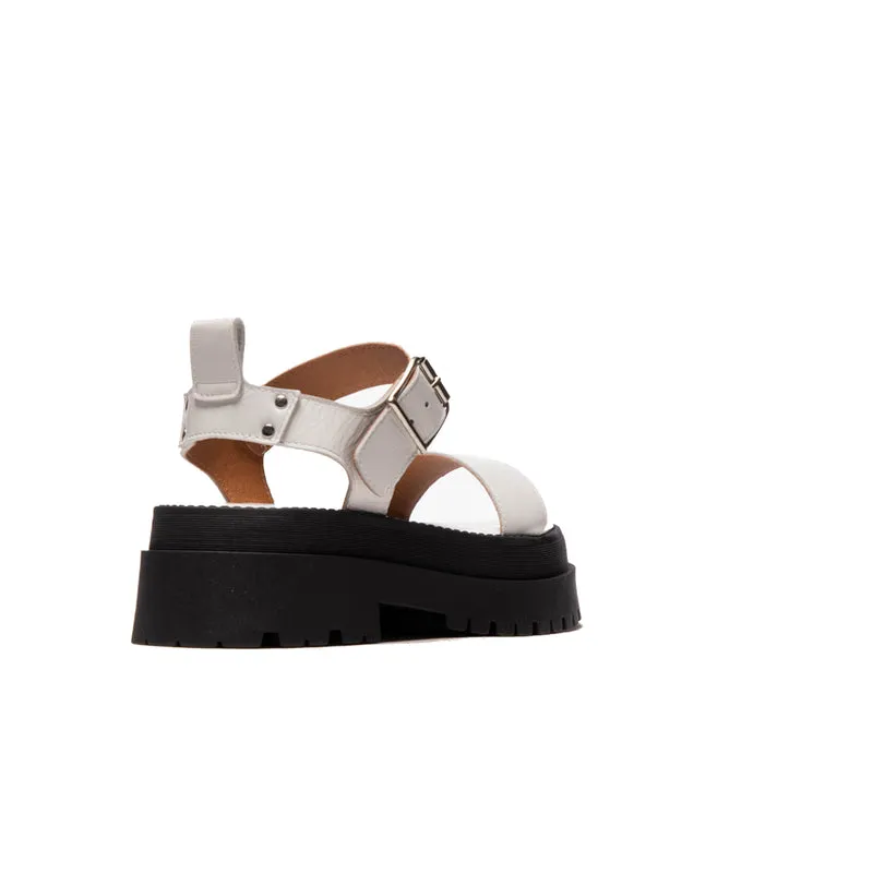 Davida White Leather