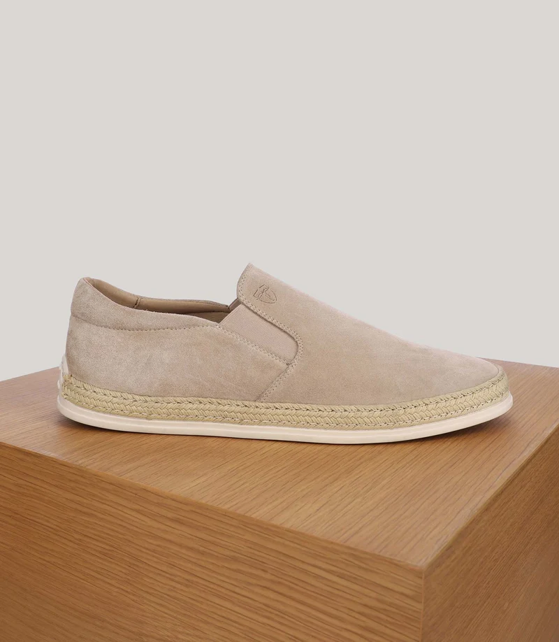 Chaussures en suède beige