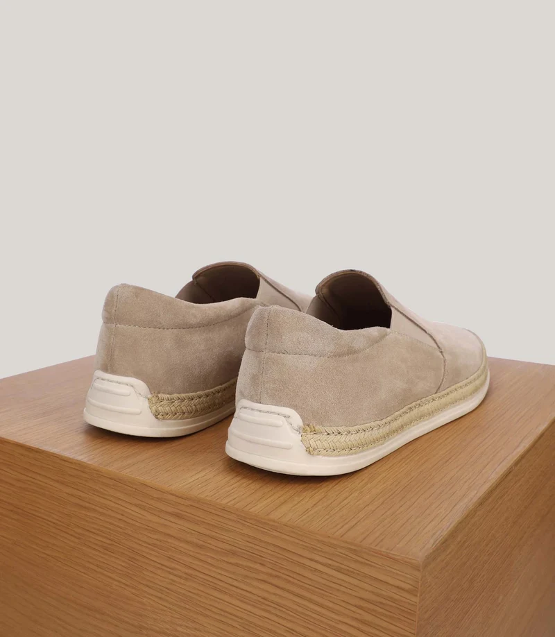 Chaussures en suède beige