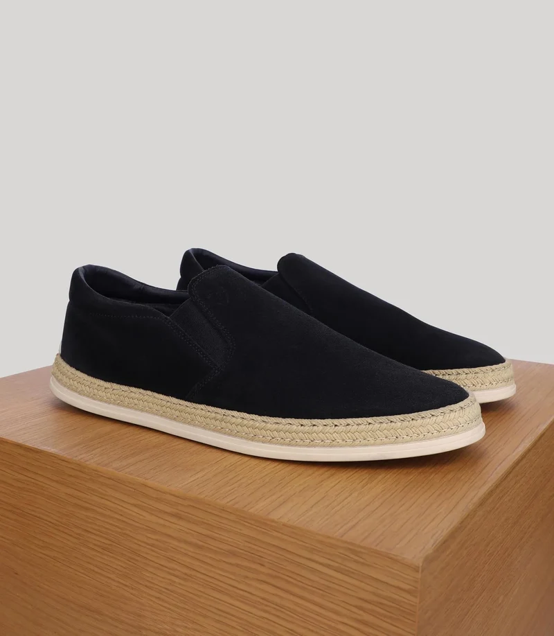 Chaussures en suède marine