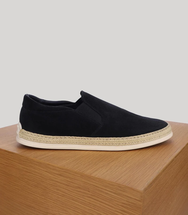 Chaussures en suède marine