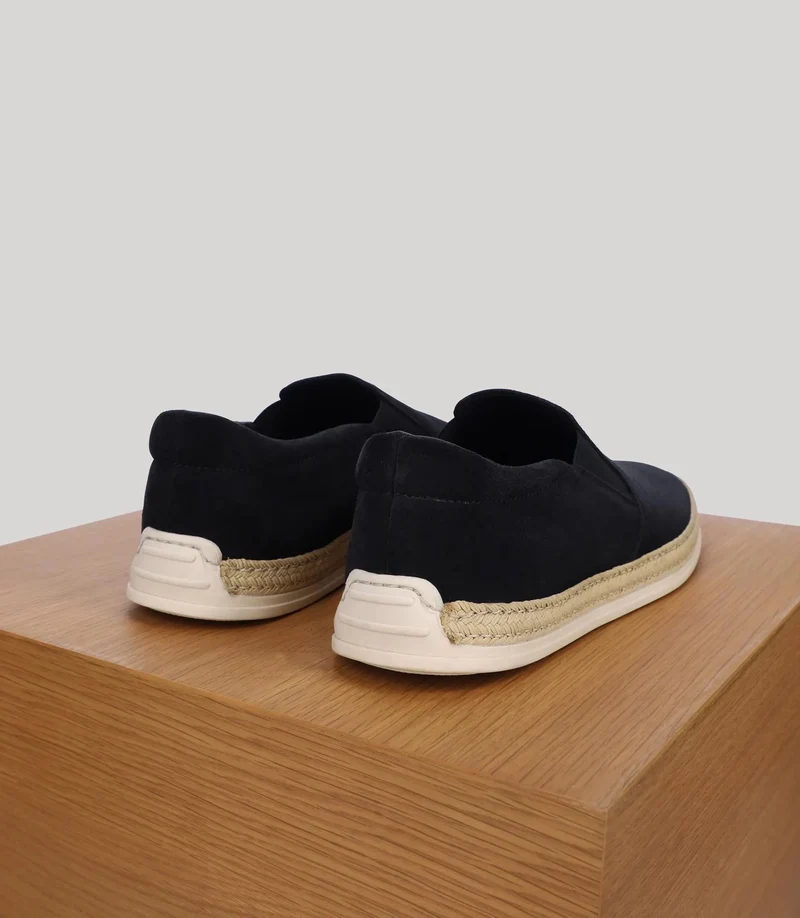 Chaussures en suède marine