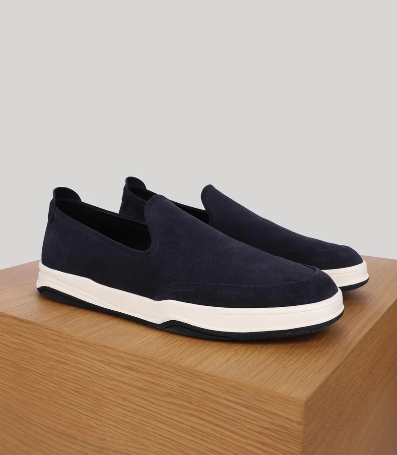 Chaussures casual en suède marine