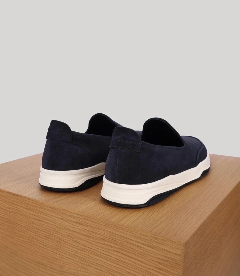Chaussures casual en suède marine