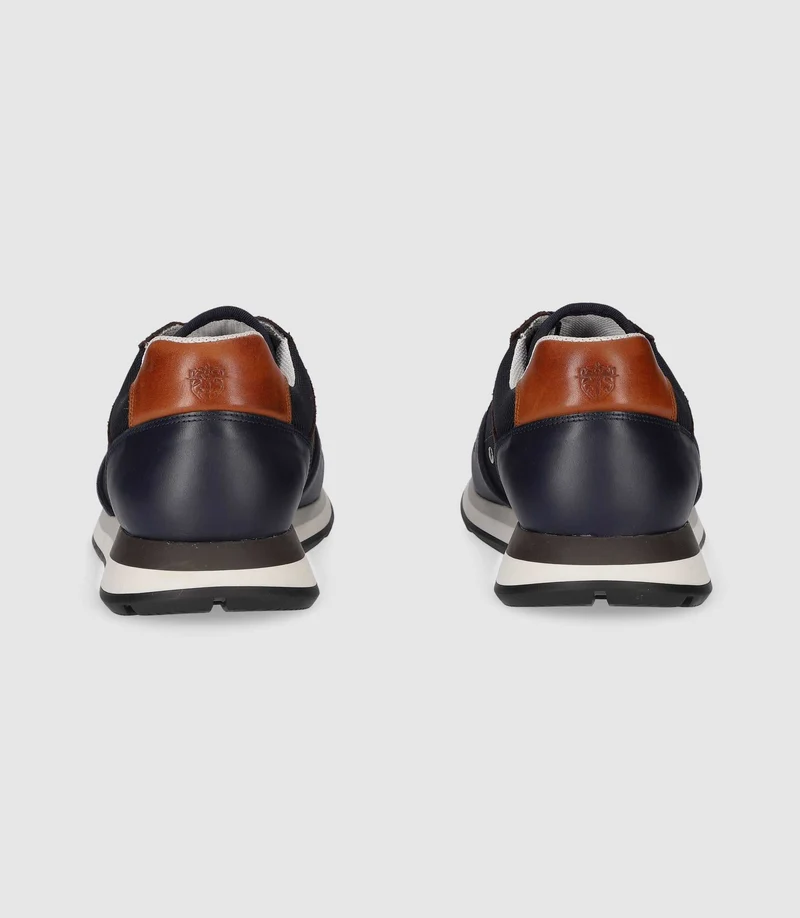 Sneakers en cuir marine ODE