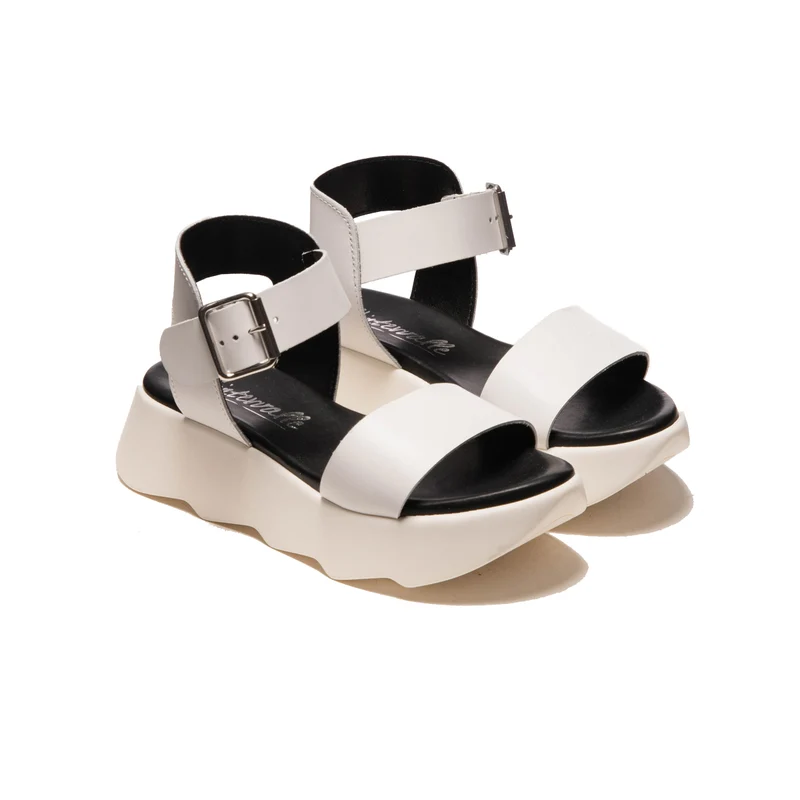 Marley White Leather