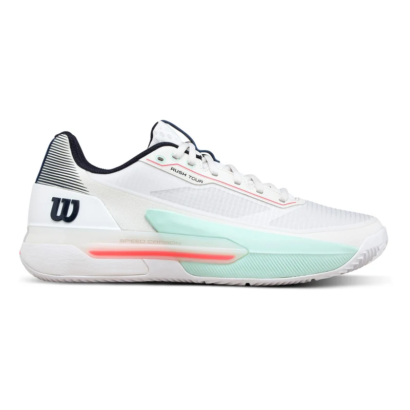 Rush Tour 5 Chaussure terre battue Hommes-blanc, turquoise