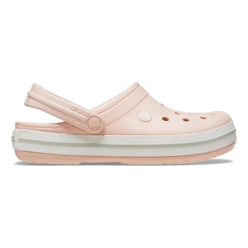 Crocband Clog Tongs Unisex - rosé, blanc