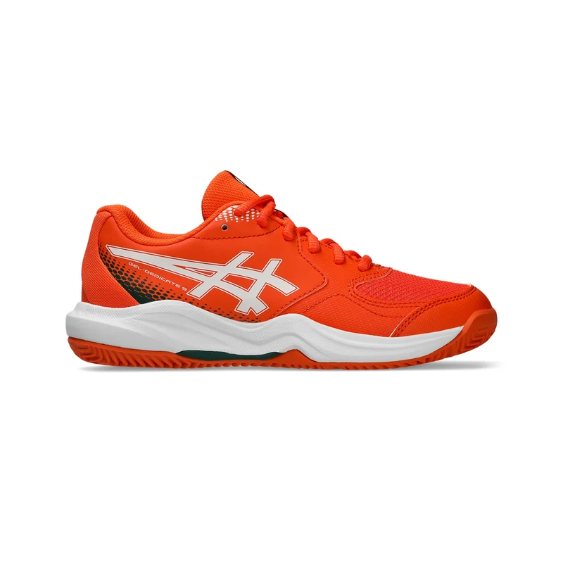 Gel-Dedicate 9 GS Chaussures padel Enfants - orange fluo, blanc