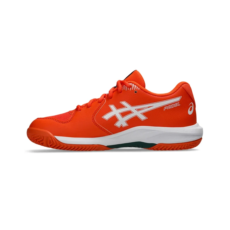 Gel-Dedicate 9 GS Chaussures padel Enfants - orange fluo, blanc