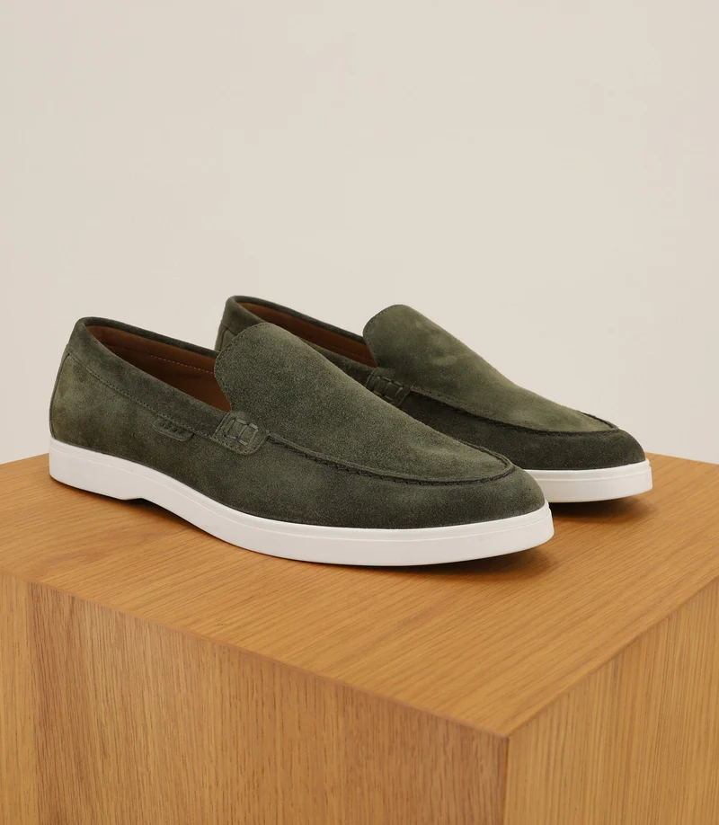 Chaussures mocassins kaki