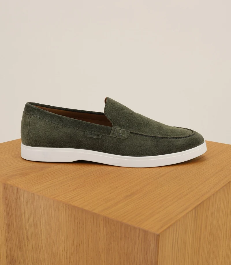 Chaussures mocassins kaki