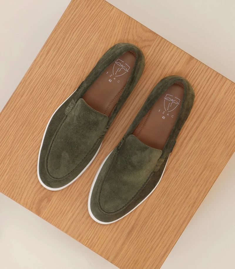 Chaussures mocassins kaki