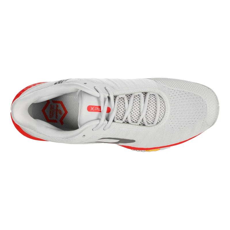 X-Plo Chaussures padel Hommes - gris, rouge