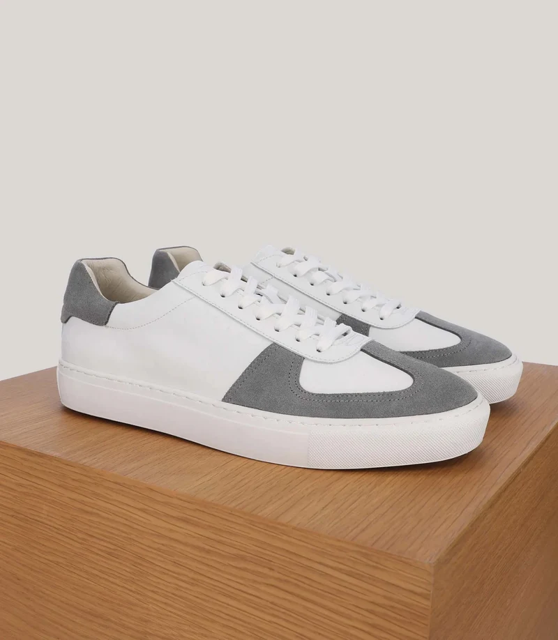 Basket bi-matière blanche
