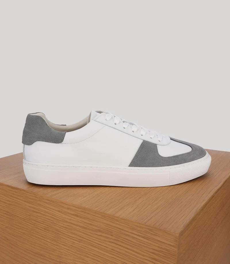 Basket bi-matière blanche