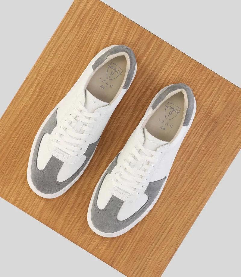 Basket bi-matière blanche
