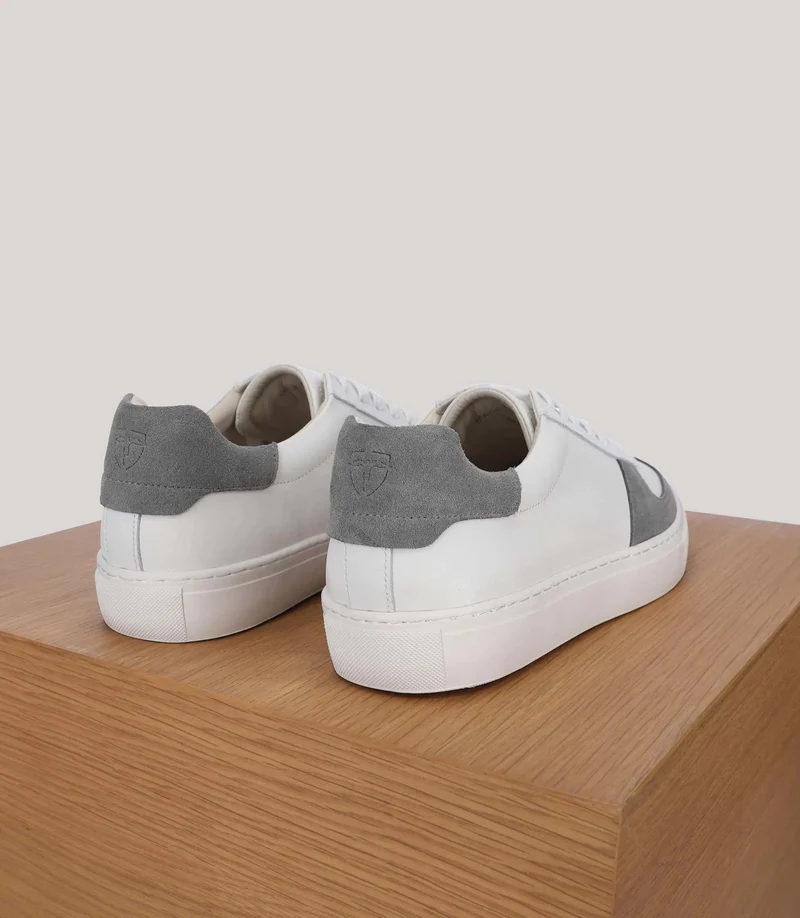Basket bi-matière blanche