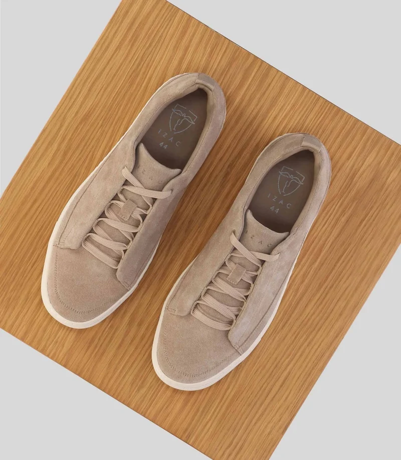 Basket en suède beige