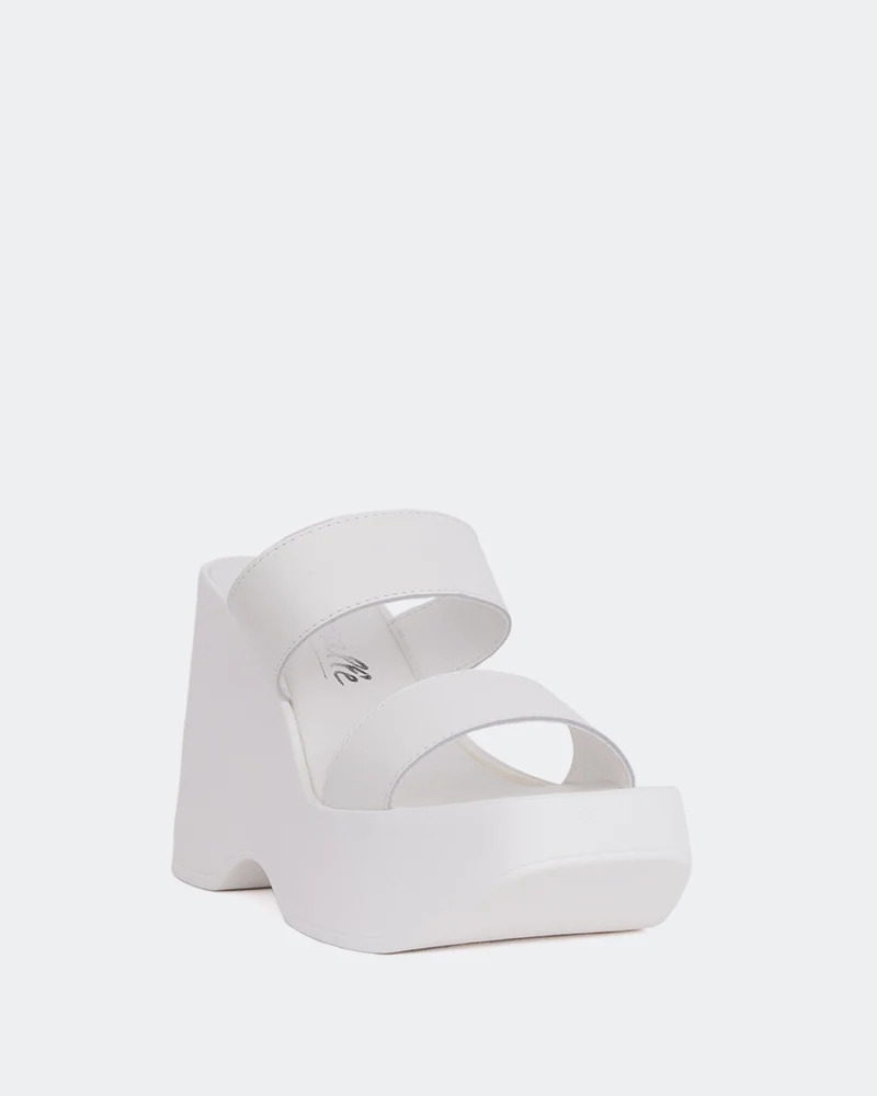 Hadid White Leather